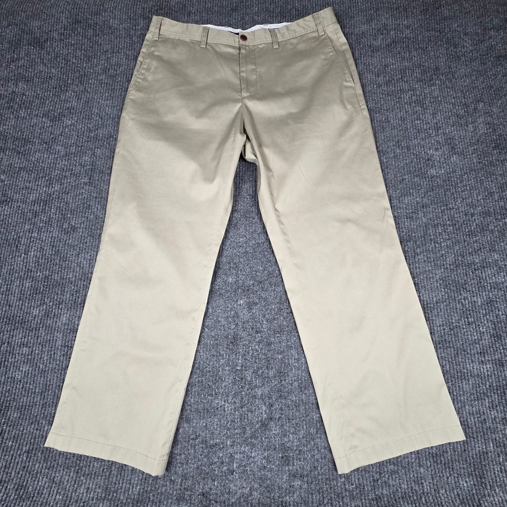 Eddie Bauer Travex Mens Chino Pants Khaki‎ Cotton Blend Size 38x30 Casual Travel
